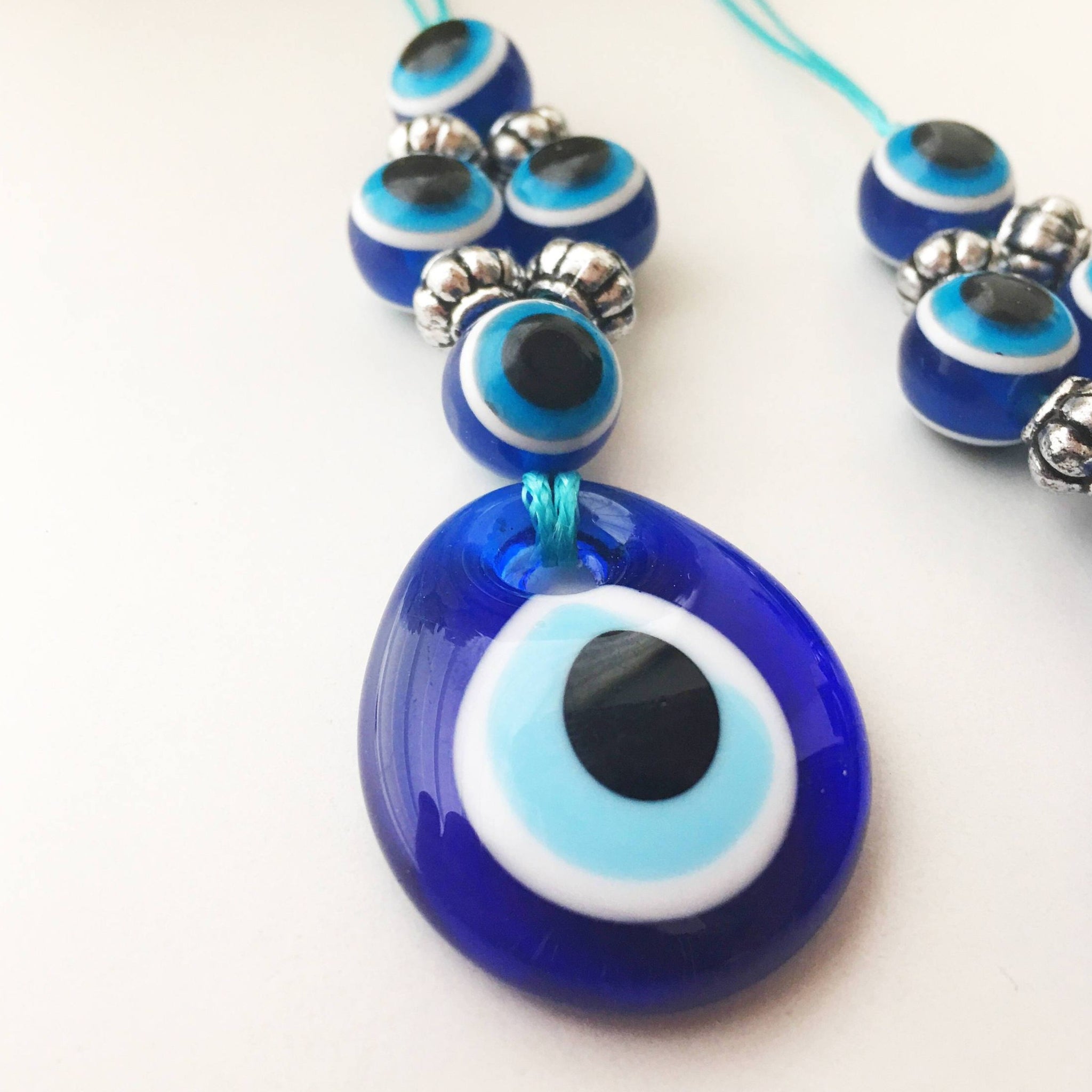 Evil Eye Beads, Car Rear Mirror Charm, Evil Eye Decor – Evileyefavor