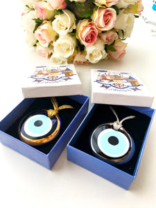 Christmas gift ideas, blue evil eye charm, christmas gifts, wedding favors, evil eye beads - Evileyefavor