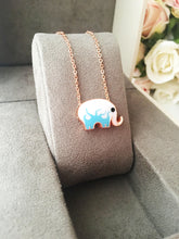 Elephant evil eye necklace, evil eye pendant necklace, elephant necklace - Evileyefavor