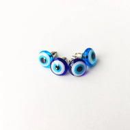 Glass Evil eye Stud Earrings - Evileyefavor