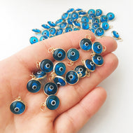 Turquoise evil eye charm - Evileyefavor