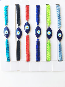 Nazar Boncuk Bracelet, Evil Eye Charm Bracelet, Evil Eye Jewelry - Evileyefavor