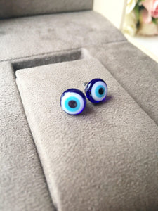 Glass Evil eye Stud Earrings - Evileyefavor