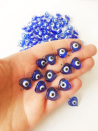 100 pcs unique wedding favors, evil eye charms with hook, baby shower favors, - Evileyefavor