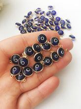 Evil eye charm | blue evil eye beads | glass evil eye charms | evil eye beads connectors | turkish evil eye jewelry | evil eye necklace - Evileyefavor