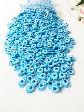 100 pcs Turquoise evil eye charm, blue evil eye resin beads, unique wedding favors - Evileyefavor