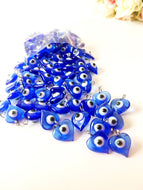 10 pcs Evil eye charm, unique wedding favors, blue evil eye beads, - Evileyefavor