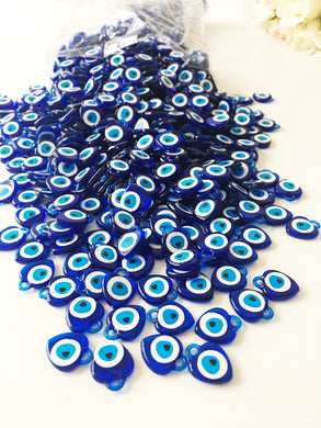 100 pcs Blue evil eye charm, unique wedding favors, party favors, - Evileyefavor