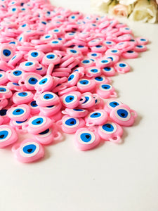 Unique evil eye wedding favor, 100 pcs, evil eye plastic resin beads, baby girl favors - Evileyefavor