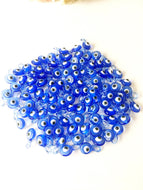 10 pcs Baby shower favors, evil eye charm, glass evil eye beads, blue evil eye - Evileyefavor