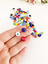 Rainbow Evil Eye Cabochons, Evil Eye Glass Cabs, DIY Jewelry Supplies - Evileyefavor