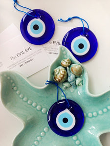 evil eye bead - 7cm - evil eye wall hanging - evil eye charm - large evil eye - Evileyefavor