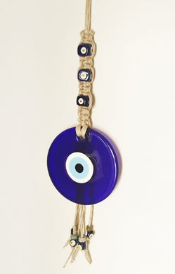 Large Macrame Evil Eye Wall Hanging - Evileyefavor