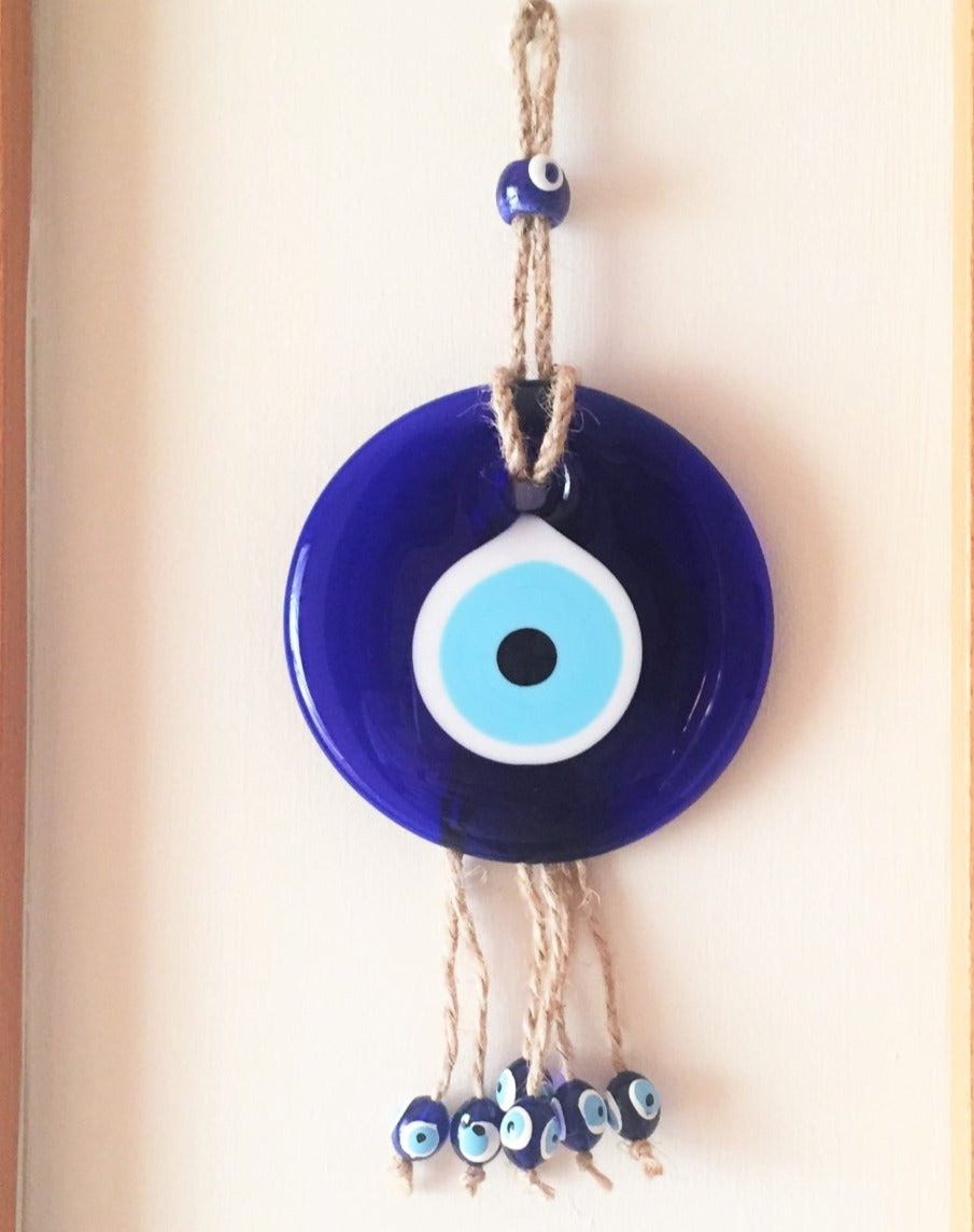 Blue Evil Eye Wall Hanging - Evileyefavor