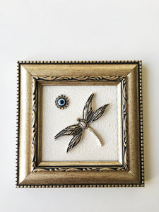 Dragonfly Framed Wall Decor - Evileyefavor