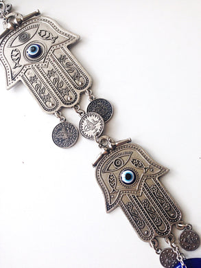 Hamsa Evil Eye Wall Hanging - Evileyefavor