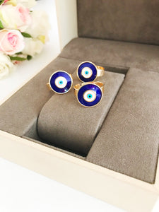 Adjustable evil eye ring - Evileyefavor