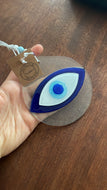 Fusion glass Evil eye handmade