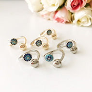 Boho Evil Eye Ring - Evileyefavor