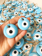 Greek turquoise evil eye wedding favors - Evileyefavor