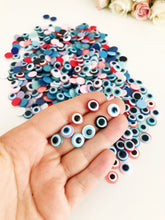 Evil Eye Flat Back Resin Cabochons Beads, 10mm - Evileyefavor
