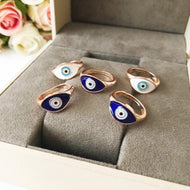 Oval Evil Eye Ring - Evileyefavor