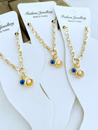Evil Eye Ankle Bracelet, Gold Anklets, Evil Eye Anklets, Seashell Anklets - Evileyefavor