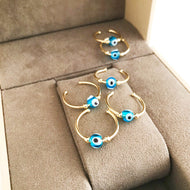 Minimalist Gold Evil Eye Ring - Evileyefavor