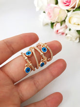 Adjustable Dangle Evil Eye Ring - Evileyefavor