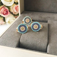 Zirconia Evil Eye Ring - Evileyefavor