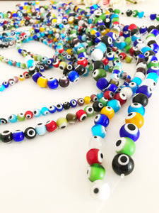 Mix Color Evil Eye Beads - 6mm to 12mm - Evileyefavor