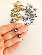 100 pcs Blue Evil Eye Safety Pin - Evileyefavor