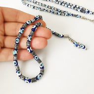 Greek komboloi resin evil eye bead - Evileyefavor