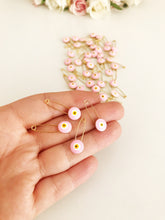 Pink evil eye safety pin BULK - Evileyefavor