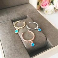 Dangle Evil Eye Ring - Evileyefavor