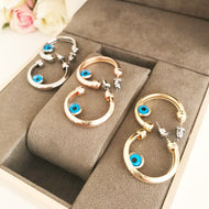 Evil Eye Hoop Earrings - Evileyefavor