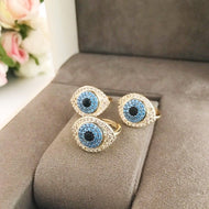 Zirconia Evil Eye Ring - Evileyefavor