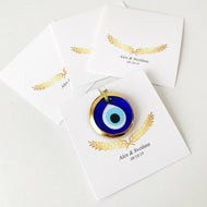 Wedding favors with gold evil eye beads - Evileyefavor