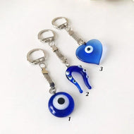 Lucky evil eye Greek keychain - Evileyefavor