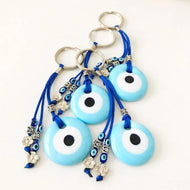 Turquoise evil eye keychain - Evileyefavor